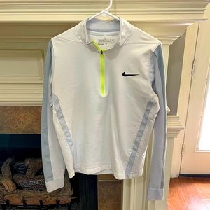 Nike Golf Dri-fit Pullover Jacket 1/2 Zip White Men’s Size Small
